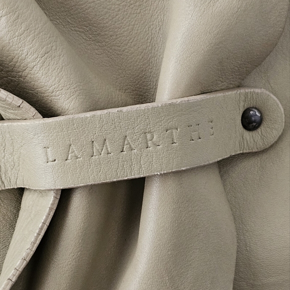 Lamarthe beige leather shoulder bag - Picture 14 of 14